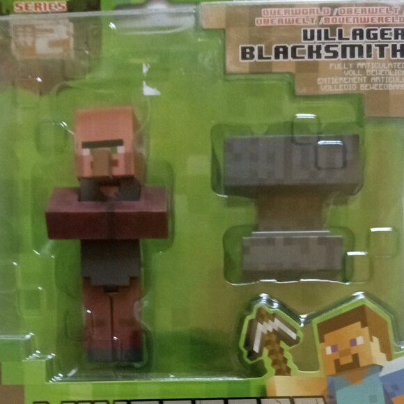 Minecraft Villager Blacksmith Series 2, Collector Action Figure 2014 MOJANG NEW - Picture 1 of 5